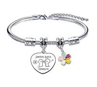QTZXZX Mujeres pulsera,pulsera parejas,de cumpleaños de navidad,regalos de san valentín pulsera,regalos para ella pulsera,de amor para parejas,pulsera pareja regalo juntos para siempre“
