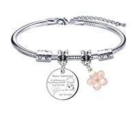 QTZXZX pulsera amiga, pulsera regalo pareja, pulsera regalo navidad, pulsera hombre mujer, pulsera hermana, regalo pareja, pulsera pareja Nunca Subestimes la diferencia que hiciste y...