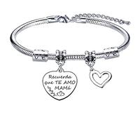 QTZXZX Pulsera del Día de la Madre, Regalo de Mamá, El Amor Entre Madre e Hija es Para Siempre (2)