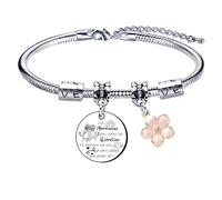 QTZXZX Pulsera del día de la primo, regalo navidad, regalo de cumpleaños de primo, primo, pulsera de mujerLas primas están conectadosde Corazón A Corazón