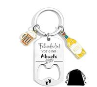 QTZXZX Regalo Abuelo Llavero Vas a ser abuelo Anunciar embarazo Regalo Abuelos Nacimiento Embarazo Regalos Abuelos Originales Mejores Regalo Abuelo Regalos Día Del Padre (1)