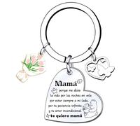QTZXZX Regalo Dia De La Madre Llavero Dia De La Madre Regalo Madre Cumpleaños Regalo Mama Cumpleaños Regalo Mujer Cumpleaños Navidad (4)