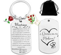 QTZXZX Regalo Madrina Llavero¿Quieres Ser Mi Madrina? bautizo propuesta Regalo Original de Regalos Navidad Madrina Ideas Regalo Madrina Bautizo Regalos para Una Madrina (4)