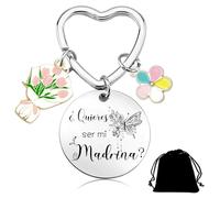 QTZXZX Regalo Madrina Llavero¿Quieres Ser Mi Madrina? bautizo propuesta Regalo Original de Regalos Navidad Madrina Ideas Regalo Madrina Bautizo Regalos para Una Madrina (3)