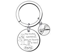 QTZXZX Regalos Día del Padre, Llavero Regalos, Papá Cumpleaños Regalos, Llavero Papá Regalos, Papi, Día del Padre, Regalos Hombres “hay muchos superhéroes,pero mi favorito se llama papá”