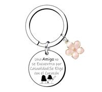 QTZXZX Regalos originales para amigos,Llavero amigos para siempre,Llavero de la amistad amigos,Llavero amigos para siempreUna Amiga no se Encuentra por Casualidad