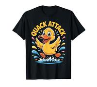 Quack Attack Funny Duck Splash Cartoon Humor Hombres Mujeres Niños Camiseta