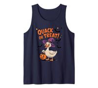 Quack or Treat Funny Goose Geese Duck Halloween Costume Camiseta sin Mangas