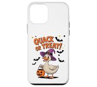 Quack or Treat Funny Goose Geese Duck Halloween Costume Carcasa para iPhone 12 Mini