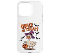 Quack or Treat Funny Goose Geese Duck Halloween Costume Carcasa para iPhone 15 Pro MAX