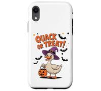 Quack or Treat Funny Goose Geese Duck Halloween Costume Carcasa para iPhone XR