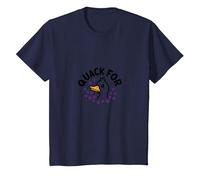 Quack para Uvas: Tengo Cualquier Pato Uvas Divertidos Amantes de los Memes Camiseta, Niños, Azul Marino, 6 años