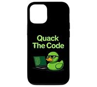 Quack The Code Coder Programación Ciencias de la Computación Carcasa para iPhone 12/12 Pro