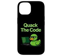 Quack The Code Coder Programación Ciencias de la Computación Carcasa para iPhone 14