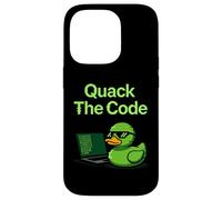 Quack The Code Coder Programación Ciencias de la Computación Carcasa para iPhone 14 Pro