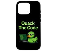 Quack The Code Coder Programación Ciencias de la Computación Carcasa para iPhone 16 Pro