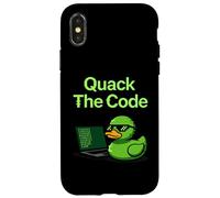 Quack The Code Coder Programación Ciencias de la Computación Carcasa para iPhone X/XS