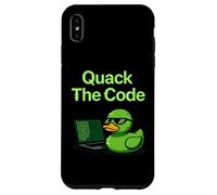 Quack The Code Coder Programación Ciencias de la Computación Carcasa para iPhone XS MAX