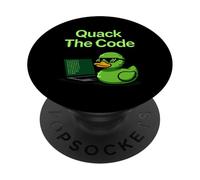 Quack The Code Coder Programación Ciencias de la Computación PopSockets PopGrip Adhesivo