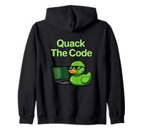 Quack The Code Coder Programación Ciencias de la Computación Sudadera con Capucha