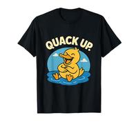 Quack Up Funny Duck Wildlife Humor Dibujos Animados Diseño Camiseta