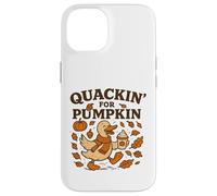 Quackin For Pumpkin, Bonito y Acogedor Pato otoñal Carcasa para iPhone 14
