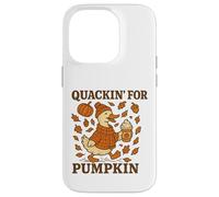 Quackin For Pumpkin, Bonito y Acogedor Pato otoñal Carcasa para iPhone 14 Pro