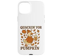Quackin For Pumpkin, Bonito y Acogedor Pato otoñal Carcasa para iPhone 15 Plus