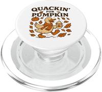 Quackin For Pumpkin, Bonito y Acogedor Pato otoñal PopSockets PopGrip para MagSafe