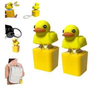 Quacking Duck Keychain,Duck Keyboard Keycaps That Quack,Duckys Quacking Fidget Toy,Ready to Use Anxiety Relief Sound Keychain,Stress Reliever Anxiety Relief Sensory Toy (2PCS)