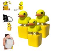 Quacking Duck Keychain,Duck Keyboard Keycaps That Quack,Duckys Quacking Fidget Toy,Ready to Use Anxiety Relief Sound Keychain,Stress Reliever Anxiety Relief Sensory Toy (3PCS)