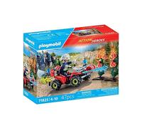 Quad de Bomberos PLAYMOBIL con Cañón de Agua y Accesorios