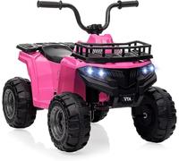 Quad eléctrico Infantil 12V - ATV de 4 Ruedas con neumáticos dentados, Luces LED, música y Control de Velocidad - Ideal para niños de 2 a 5 años
