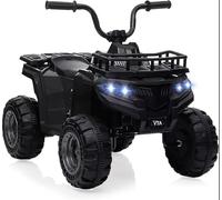 Quad eléctrico Infantil 12V - ATV de 4 Ruedas con neumáticos dentados, Luces LED, música y Control de Velocidad - Ideal para niños de 2 a 5 años