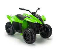 Quad Eléctrico Infantil Kawasaki KFX90 12V para Niños de 3-5 Años con Pedal Acelerador Luces LED Freno Eléctrico Velocidad 5 km/h INJUSA