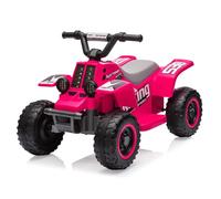 Quad Eléctrico Niño 6V, Coche Eléctrico para Niños de 3 a 6 Años, con LED Y Música, 1,8 km/h con Botón, Arranque de Larga Autonomía, Rosa Palo