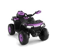 Quad Eléctrico Todoterreno，Vehículos Eléctricos para Niños De 12 v, ATV para Niños De 3 a 8 Años, 2 Motores, Mando a Distancia para Padres,LED, Música, Bluetooth, USB, 95 x 56 x 55 cm