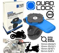 Quad Lock 360 Motocicleta/Moto Scooter Espejo Móvil Soporte Manillar V2 10 12 14