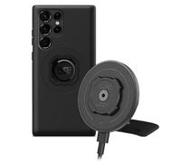 QUAD LOCK Adhesivo para salpicadero/guantera Soporte para teléfono de Coche con Cabezal de Carga Inalámbrica mag V2 y Funda mag para Galaxy S22 Ultra