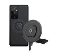 QUAD LOCK Adhesivo para salpicadero/guantera Soporte para teléfono de Coche con Cabezal de Carga Inalámbrica mag V2 y Funda mag para Galaxy S21 Ultra