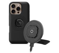 QUAD LOCK Adhesivo para salpicadero/guantera Soporte para teléfono de Coche con Cabezal de Carga Inalámbrica mag V2 y Funda mag para iPhone 16 Pro