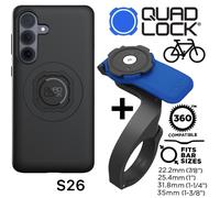 QUAD LOCK MAG Case Negro + Soporte Frontal V3 Para Galaxy S26