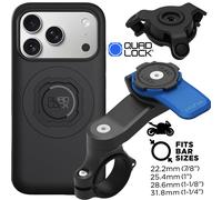 Quad Lock Motocicleta Soporte Móvil + Antivibrador+Funda IPHONE 17 Pro Máximo