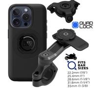 Quad Lock Motocicleta Soporte Móvil Pro Antivibrador Mag Funda IPHONE 15 Pro