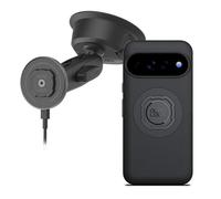 Quad Lock Soporte de teléfono de Coche con Ventosa Resistente con Funda para teléfono mag y Cabezal de Carga inalámbrico mag para Pixel 11 Pro XL
