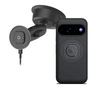 Quad Lock Soporte de teléfono de Coche con Ventosa Resistente con Funda para teléfono mag y Cabezal de Carga inalámbrico mag para Pixel 11 Pro
