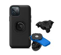 QUAD LOCK Soporte de Teléfono para Espejo de Moto con Amortiguador de Vibraciones y Funda mag para iPhone 12/12 Pro