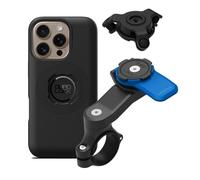 QUAD LOCK Soporte de Teléfono para Manillar de Moto con Amortiguador de Vibraciones y Funda mag para iPhone 16 Pro