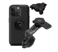 QUAD LOCK Soporte de Teléfono para Manillar de Moto Pro con Amortiguador de Vibraciones y Funda mag para iPhone 14 Pro