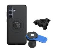 QUAD LOCK Soporte de Teléfono para Motocicleta con Adaptador de Bola de 1" y Amortiguador de Vibraciones con Funda mag para Galaxy S26+